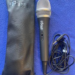 iRig Condenser Microphone Wired with Bag. Like New!