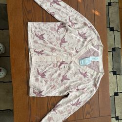 Tinkerbell Crop Pink Sweate