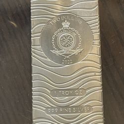 1 Oz. Silver Star Wars: Mandalorian Beskar Bar  .999 FS