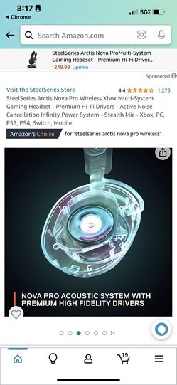 SteelSeries Arctis Nova Pro Wireless Multi-System Gaming Headset - Premium  Hi-Fi Drivers - Active Noise Cancellation - Infinity Power System - Stealth