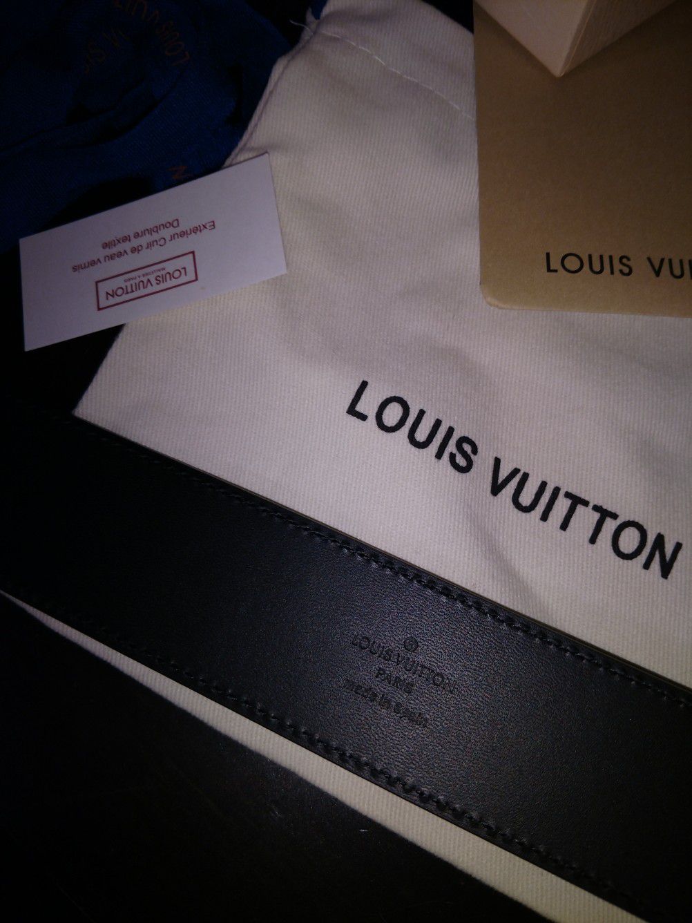 Louis Vuitton Belt Designer M9608 Euro 105/42 LV Monogram for