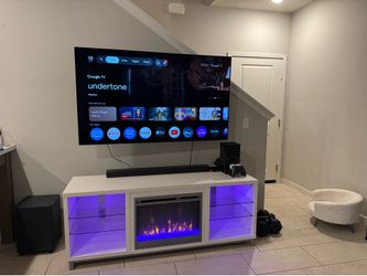 🔥 Modern Electric Fireplace TV Stand