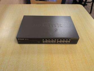 D-Link DSS-16+, a 16-port 10/100 Fast Ethernet Switch