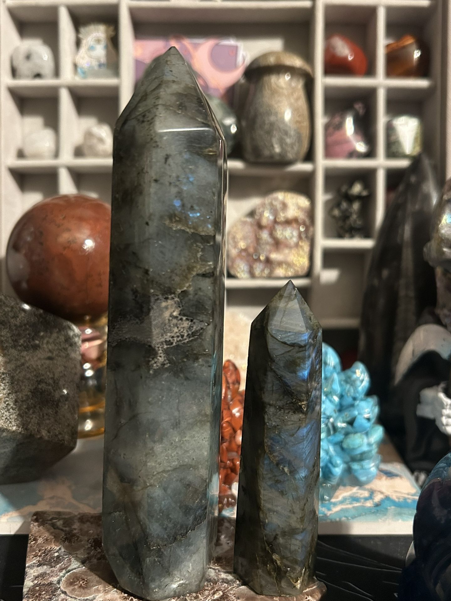 Labradorite Crystals Towers