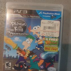 Ps3 Game Phineas And Ferb With Box No Manual 10 Dollars Firm