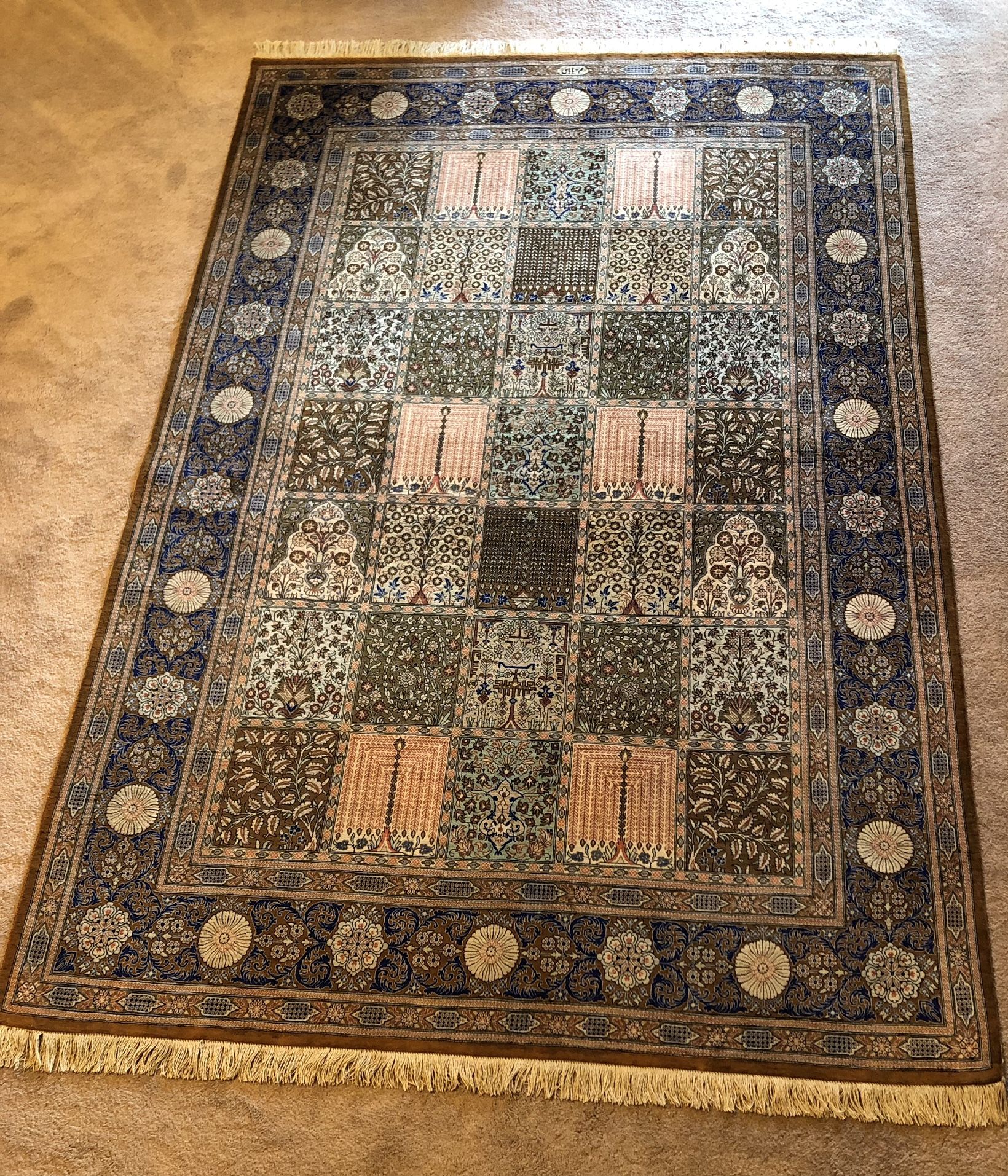 Authentic Silk Persian Rug 6.3’ X 4.4’