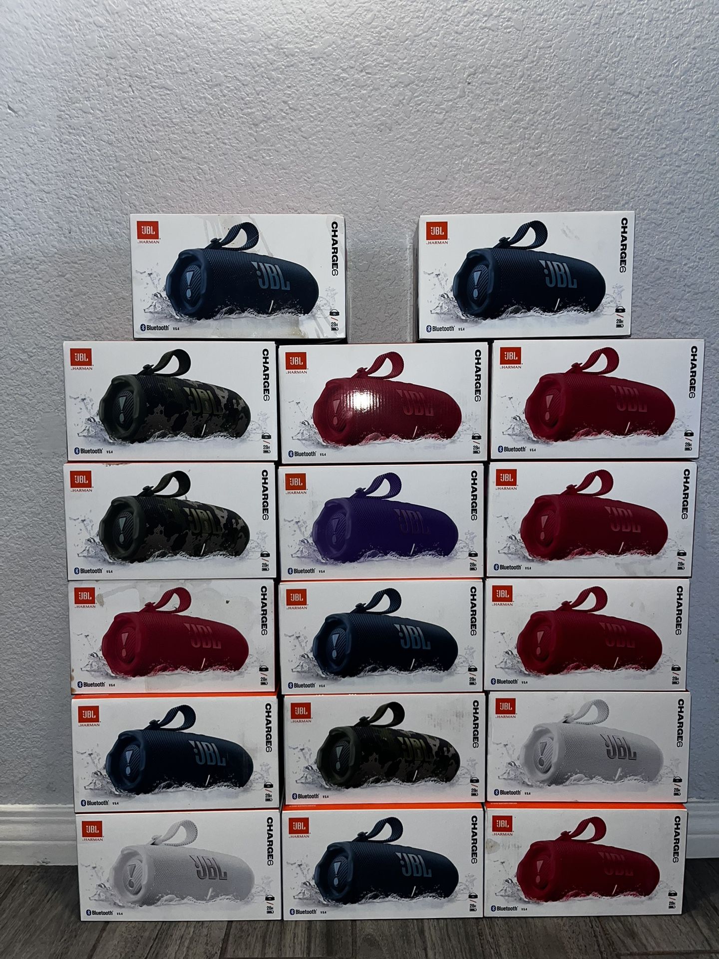 JBL Charge 6 Portable Bluetooth Speaker New Factory Sealed $165 EACH Bocina Bluetooth