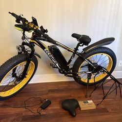Electric Bike for Adults,1500W Peak Motor E Bikes, 26" Fat Tire Electric Bicycle, 30/33 MPH 60/70 Miles Electric Mountain Bike, Removable Battery, Dua