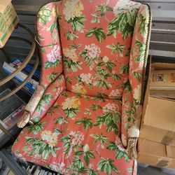 Tropical Wingback Chair