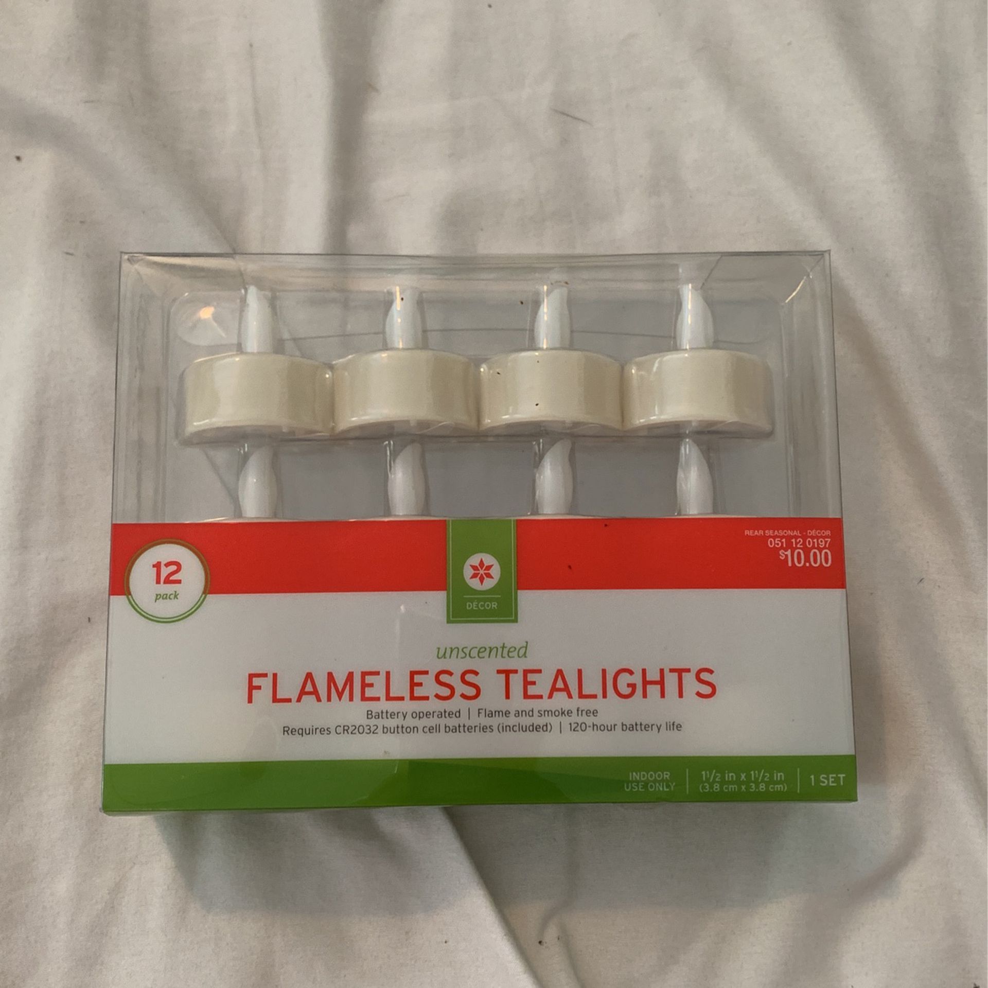 Pack Of 12 Flameless TeaLights