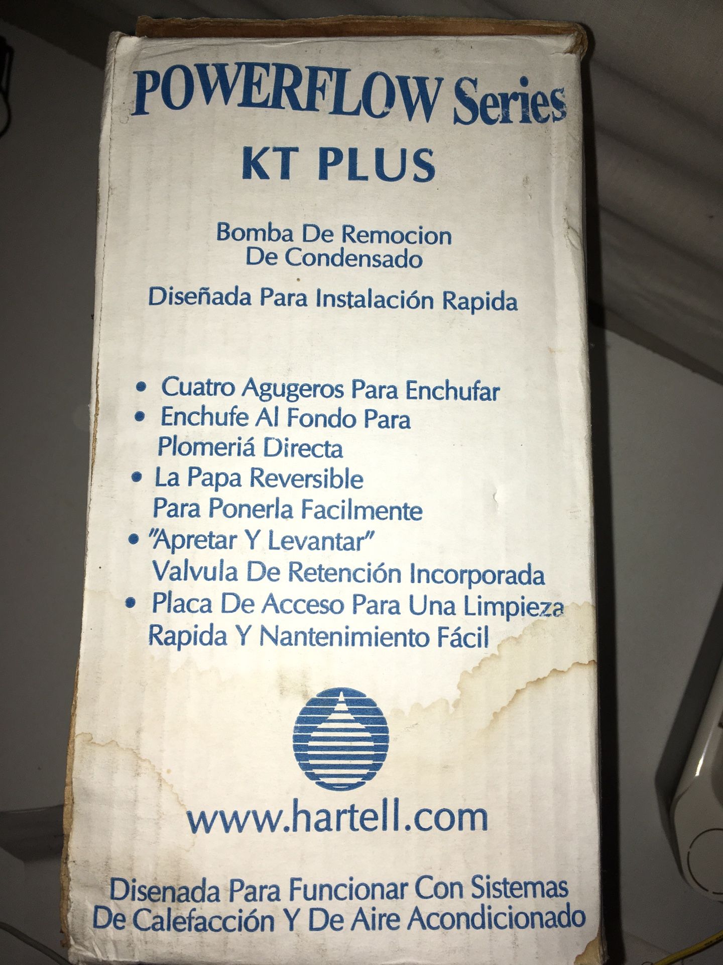 Brand New Hartell Pumps Powerflow Series KT Plus Condensate Removal