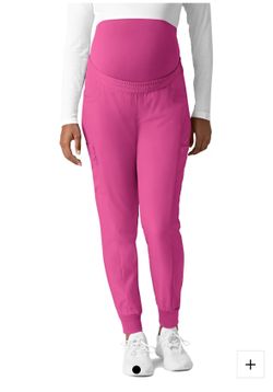 Pink Maternity Scrub Pants