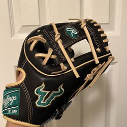 Rawlings Heart Of The Hide 11 3/4” RHT Fastpitch Softball Glove USF Bulls Issued