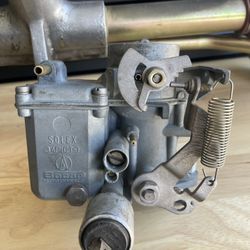Solex 34 PICT-3 Bocar Carburetor And Dual Port Manifold Kit For Vw Bug Ghia Bus