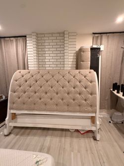 King bed frame and adjustable base