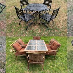 Gorgeous Selection of Patio Furniture $450 to $1100