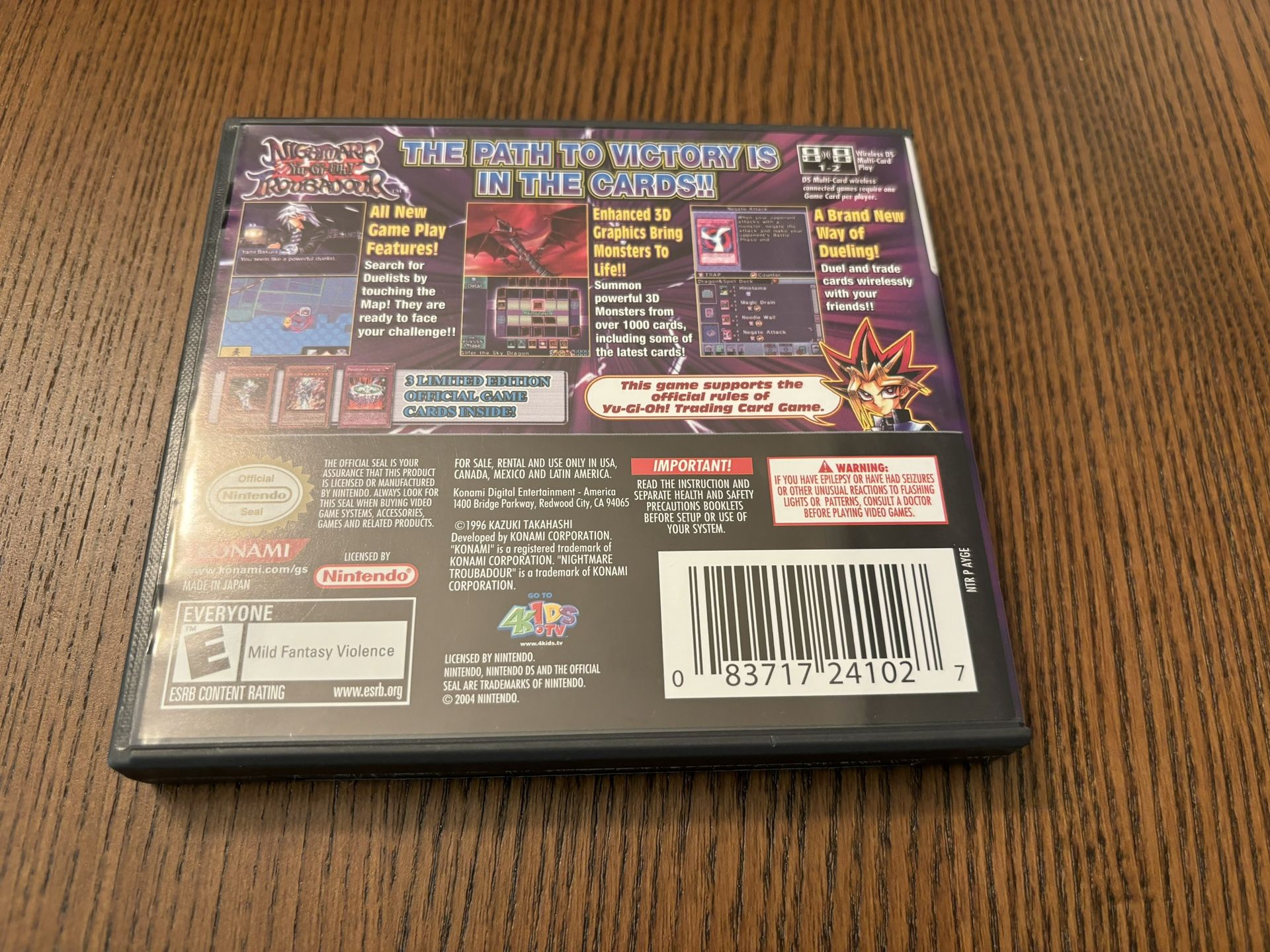 Yu Gi Oh:Nightmare Troubadour CIB with manual and 3 limited edition game cards for Nintendo DS - www.rajagirimanappuram.com Yu Gi Oh:Nightmare Troubadour CIB with manual and 3 limited edition game cards for Nintendo DS - www.rajagirimanappuram.com