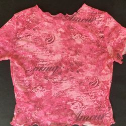 Pink Sheer Top by Garage. Women’s Size Medium.
