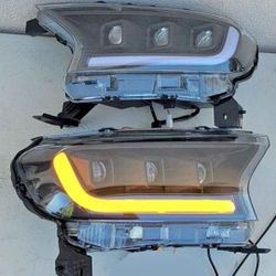 19-23 Ford Ranger LED DRL Projector Headlights Luces Calaveras Micas Faros Focos Faroles Headlamps