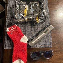 Clear Taxi Bag New Socks Sunglasses 