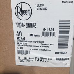 Rheem Water Heater 