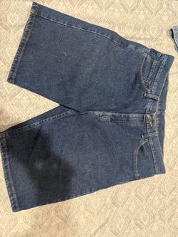 Mens Blue denim Wrangle Shorts