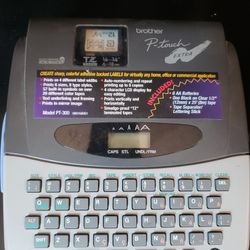 Batteries + Label + Brother Label Maker Printer Portable