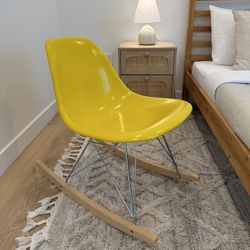 Modernica Fiberglass Shell Rocking Chair 