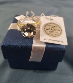 Sterling Silver Swarovski Crystal Ring