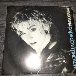 Original Vinyl LP Record 45 Madonna Papa Don't Preach