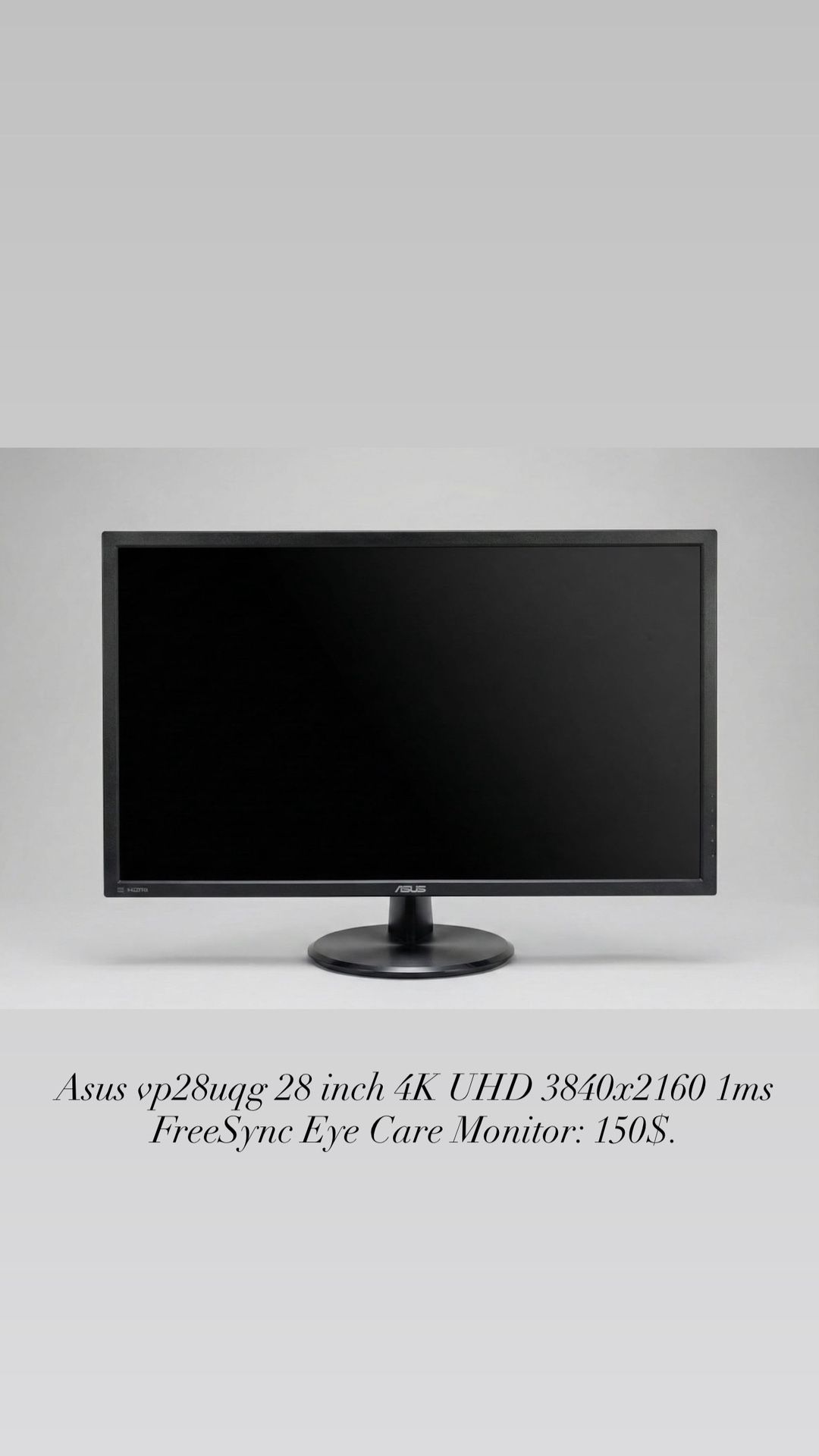 ASUs 4k HD Monitor