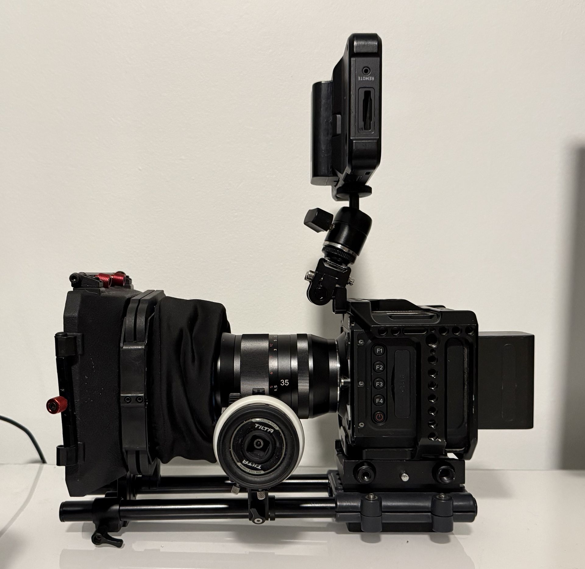 Z CAM E2-M4 4K Cinema Camera rig with 2 anamorphic lenses