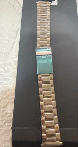 Stainless steel men watch band thick and wide