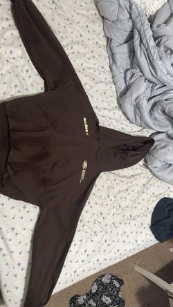 brown scuffles hoodie- size small
