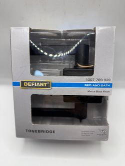 Defiant Tonebridge Bed Bath Privacy Door Lever Matte Black New Open Box