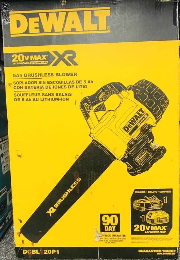 FACTORY SEALED DeWalt DCBL720P1 20V 5Ah Lithium Ion XR Brushless Blower Kit for sale