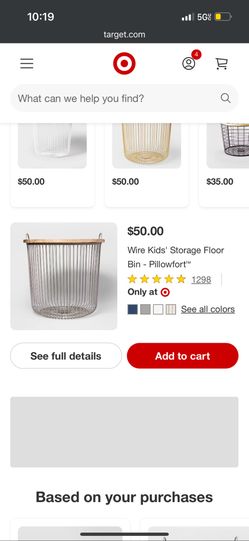 Target wired Basket / Bin With Lid