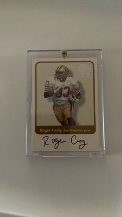 Roger Craig Autographed San Francisco 49ers Card