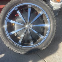 4 Rims And 2 Tires