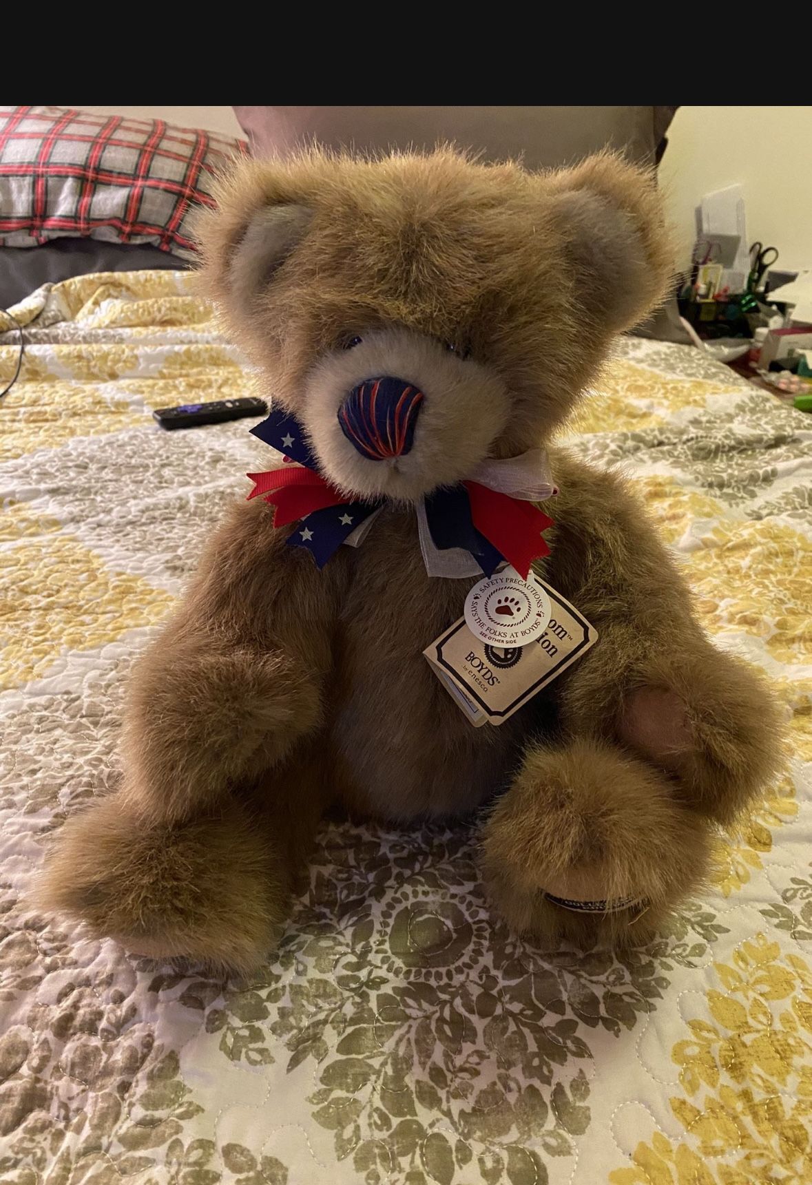 The Boyd’s Teddy Bear Heirloom Collection Samuel B. Patriot 16”inches