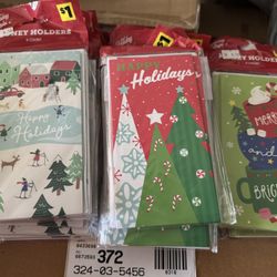 Money Holder Christmas Cards- 4 Count Per Pack
