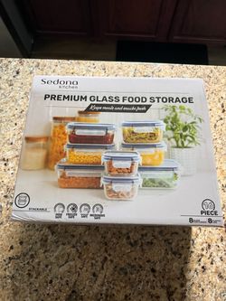 Premium glass food storage set