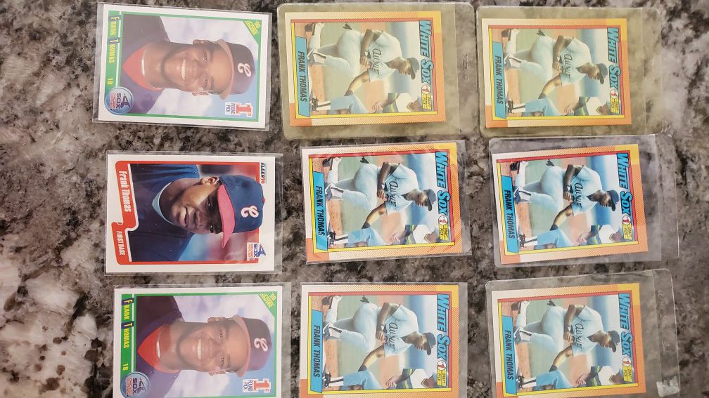 Lot of 9 FRANK THOMAS great condition $25