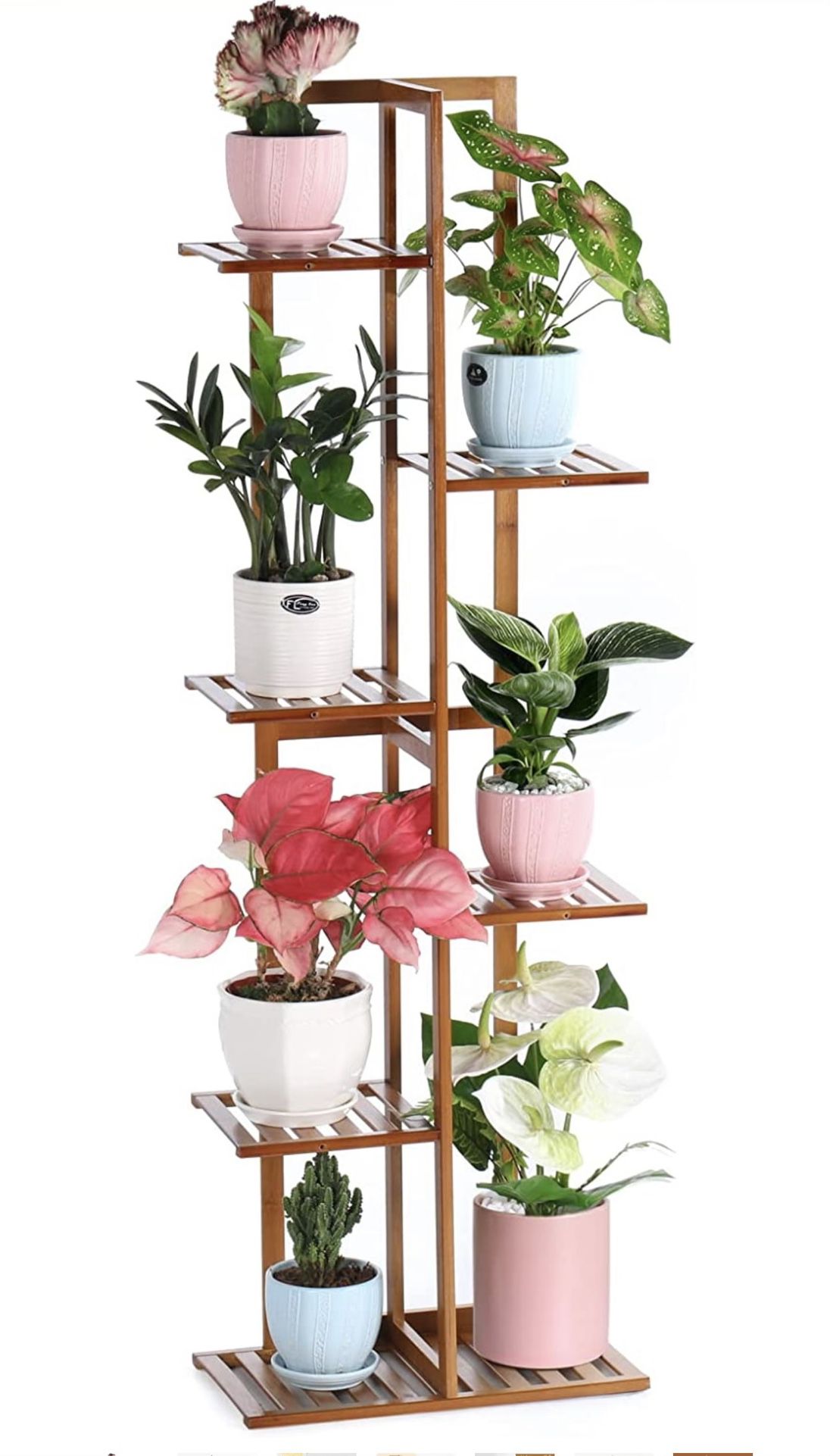 Bamboo Plant Stand 6-7 Tier 