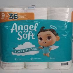 Angel 😇 Soft Toilet Paper 🧻 ( 9- Rolls )