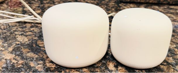 Google Nest WiFi Router and Point