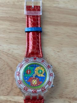 Vintage Swatch Grand Prix SCJ101 Chronograph Watch