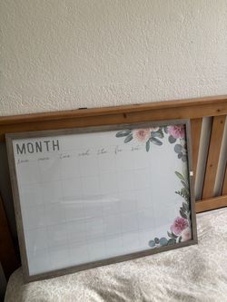 Monthly Dry Erase Calendar Board