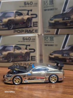 Top Secret Toyota Supra GT300 Gold 4th Generation 1/64 scale Poprace S40-03