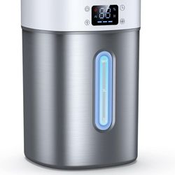 Admettre Stainless Steel Humidifier for Bedroom & Large Room,4L Easy to Clean Cool Mist Humidifier, Mold Free & Dishwasher Safe Water Tank, Essential 